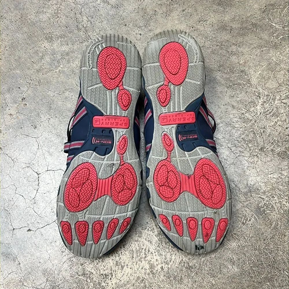 * Sperry top Sider navy and pink casual shoes Mary Jane style flats - Picture 6 of 7